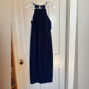 Lulus navy blue midi dress
